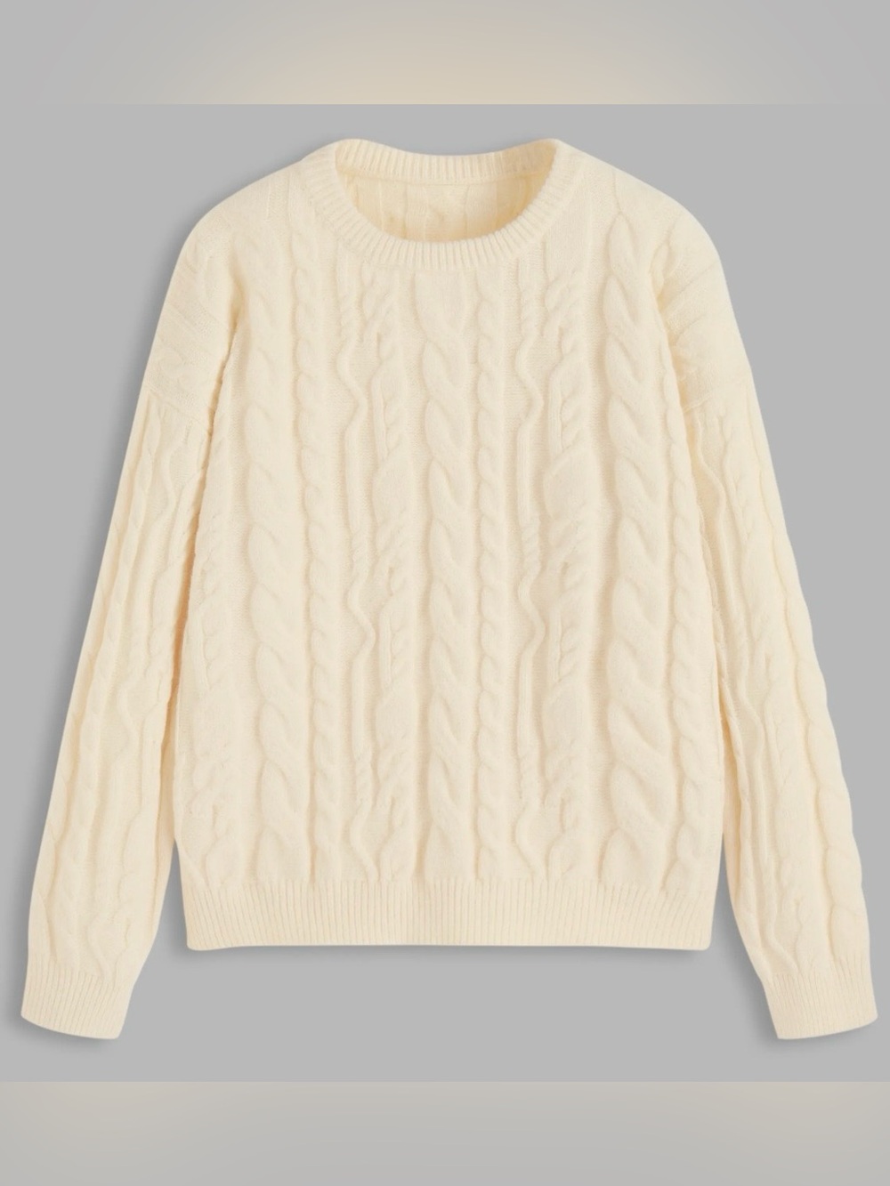 NWT - Cider Cream Multi-Cable Knit Pullover